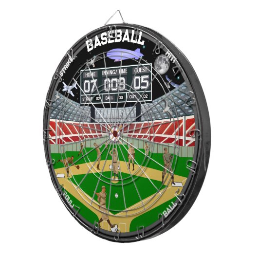 ベースボールフィールドスタリーナイトスタジアムハウス ダーツボード (正面右)