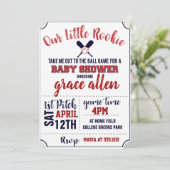 ベースボールベイビーシャワーのご招待 招待状 (スタンド正面)