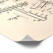 ベースボールベース1953パテントアートオールドピーパー ポスター (角)