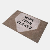 ベースボールホームプレート ドアマット (アングル)