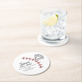 ベースボールホームランダイヤモンドジェムセーブ ラウンドペーパーコースター (インサイチュ)