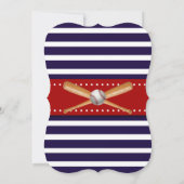 ベースボールボーイズベビーシャワー招待状 招待状 (裏面)