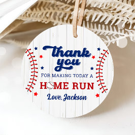 ベースボールボーイ誕生日メッセージカード フェイバータグ