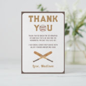 ベースボールボーイ誕生日 サンキューカード (スタンド正面)