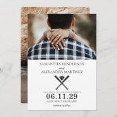 ベースボールラブウェディング セーブザデート (正面/裏面)