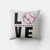 ベースボールラブタイポグラフィ クッション (裏面)