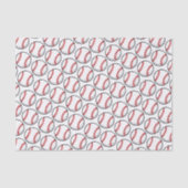 ベースボールレッドホワイトスポーツチームのギフト 薄葉紙 (正面)