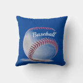 ベースボール赤と青のスポーティ クッション (裏面)
