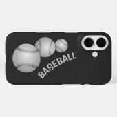 ベースボール3個 Case-Mate iPhoneケース (裏面 (横))