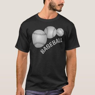 ベースボール3個 Tシャツ