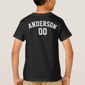 ベースボール カスタムネーム ジャージ 涙はなし Tシャツ (裏面)