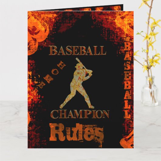 ベースボール カード (黄色い花)