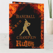 ベースボール カード (裏面)