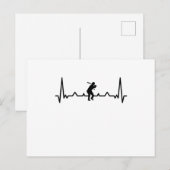 ベースボール ハートビート スポーツ ギフト ポストカード (正面/裏面)