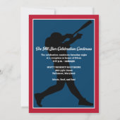 ベースボール・バースデー・パーティーのご招待 招待状 (裏面)