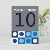 ベースボール バー バット ミツバ祭 テーブル ナンバー 席 カード (スタンド正面)