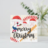 ベースボール メリークリスマス カード (スタンド正面)