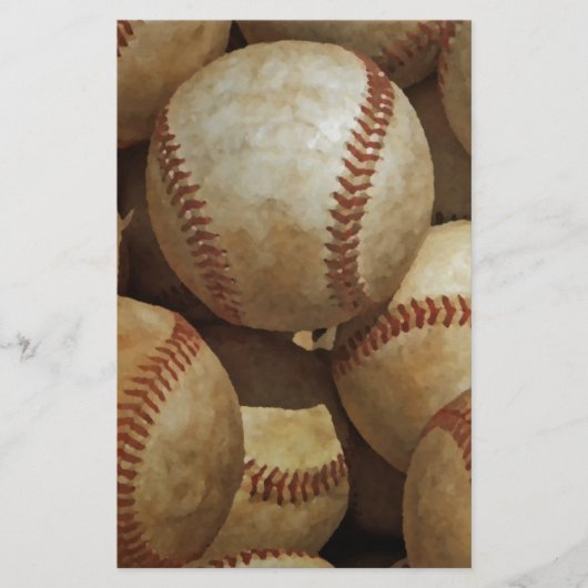 ベースボール 便箋 (正面)