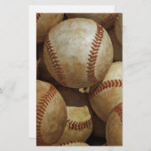 ベースボール 便箋 (正面/裏面)