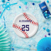 ベースボール | 名前と番号 ペーパープレート (パーティー)