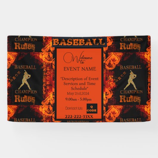 ベースボール 横断幕 (横)
