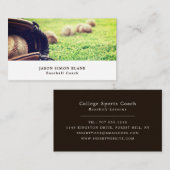 ベースボールonフィールド、野球選手、コーチ 名刺 (正面/裏面)