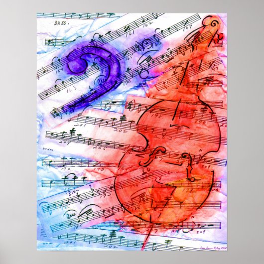 ベースミュージックカットシート – プリント (正面)