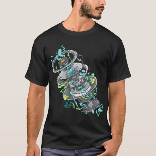 ベースミュージック大爆発 Tシャツ (正面)