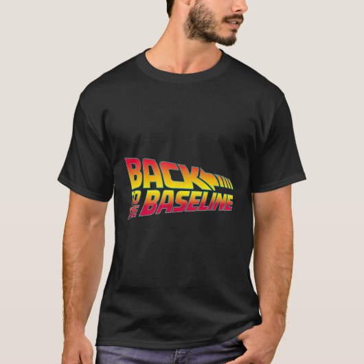 ベースラインに戻れ Tシャツ (正面)
