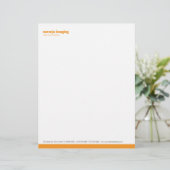 ベースラインパネルのオレンジレターヘッド レターヘッド (スタンド正面)