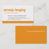 ベースラインパネルのオレンジ名刺 名刺 (正面/裏面)