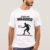 ベースライン・ウォリアー・テニス・アスリート デザイン Tシャツ (正面)