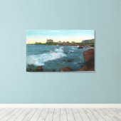 ベースロックサーフのビュー キャンバスプリント (インサイチュ (ウッドフロア))