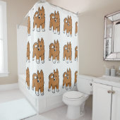 ベースンジ漫画 シャワーカーテン (インサイチュ)