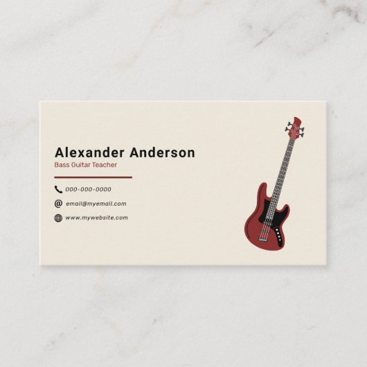 ベース先生 名刺 (正面)