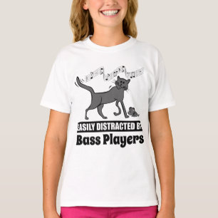ベース奏者に気を使いやすい猫 Tシャツ