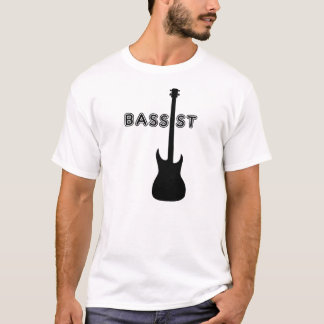 ベース奏者のシルエット Tシャツ