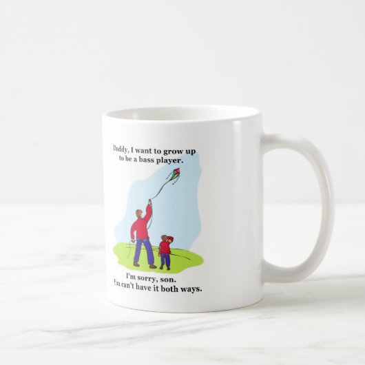 ベース奏者のマグ コーヒーマグカップ (右)