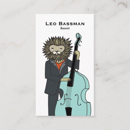 ベース奏者の名刺 名刺 (正面)