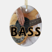 ベース奏者の文字4のひも低音手 セラミックオーナメント (右)