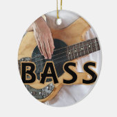 ベース奏者の文字4のひも低音手 セラミックオーナメント (左)
