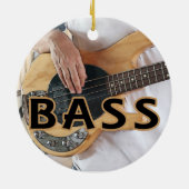 ベース奏者の文字4のひも低音手 セラミックオーナメント (裏面)