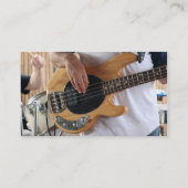ベース奏者4のひも低音手のドラマーのbackgro 名刺 (裏面)