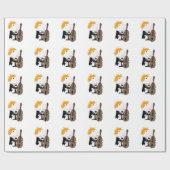 ベース奏者 ラッピングペーパー (フラット)