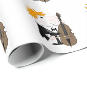 ベース奏者 ラッピングペーパー (ロールコーナー)