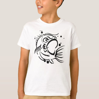 ベース無地のブラック Tシャツ