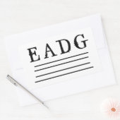 ベース調整 長方形シール (封筒)