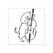 ベース遊の猫のスタンプ ラバースタンプ (インプリント)