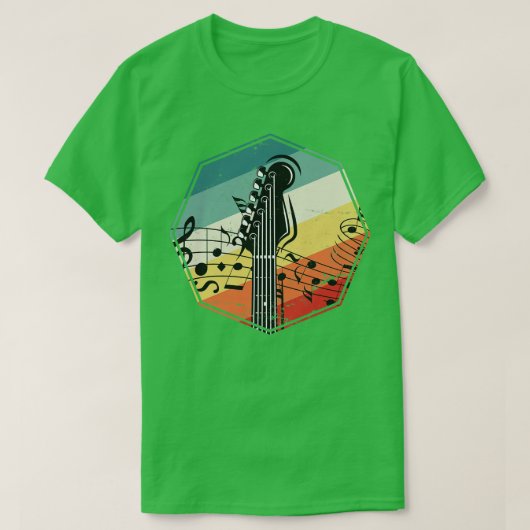 ベース音楽ベースのギフトベースギター Tシャツ (デザイン正面)