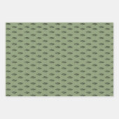 ベース魚釣りをテーマにした包装紙シート ラッピングペーパーシート (正面2)